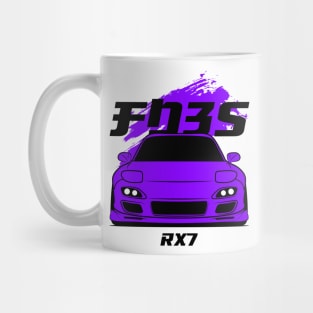 Front purple rx7 fd3s Mug